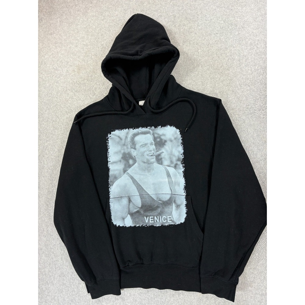 Arnold Schwarzenegger Venice‎ Muscle Beach Hoodie Sweatshirt (Men's XL) Black